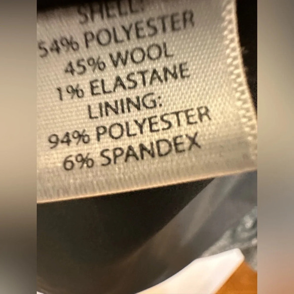 Saks Fifth Avenue Lux French Rosebud Chic Blazer Jacket Wool Woven Charcoal NWT - Picture 7 of 8